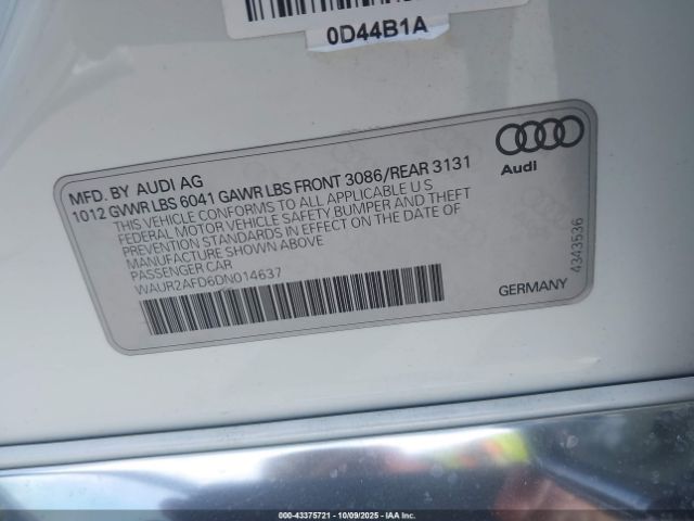 2013 AUDI A8 L WAUR2AFD6DN014637 Photo 8
