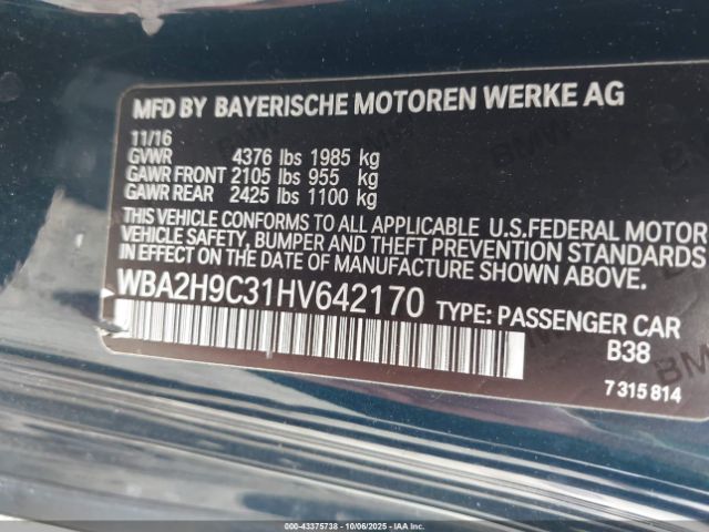 2017 BMW 230I WBA2H9C31HV642170 Photo 8