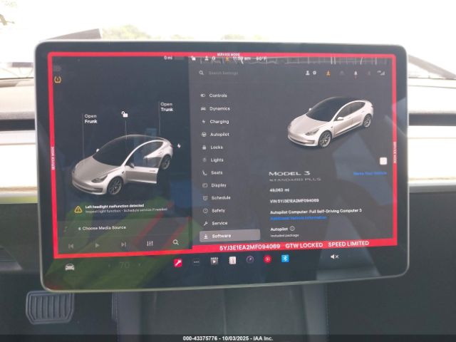 2021 TESLA MODEL 3 5YJ3E1EA2MF094069 Photo 6