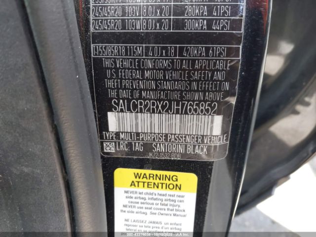 2018 LAND ROVER DISCOVERY SPORT SALCR2RX2JH765852 Photo 8