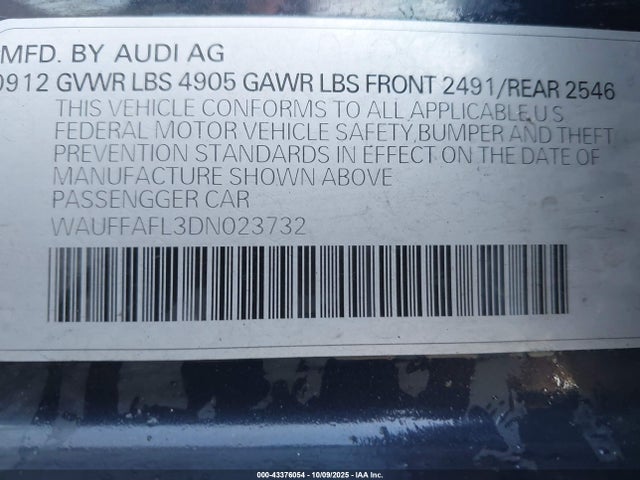 2013 AUDI A4 WAUFFAFL3DN023732 Photo 8