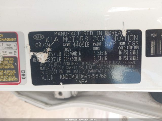 2019 KIA NIRO PLUG-IN HYBRID KNDCM3LD6K5298268 Photo 8