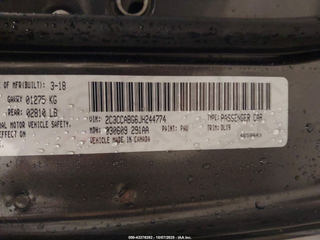 2018 CHRYSLER 300 2C3CCABG6JH244774 Photo 8