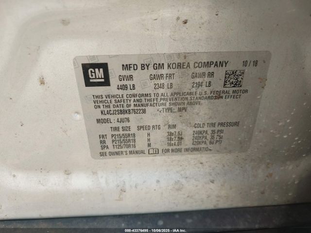 2019 BUICK ENCORE KL4CJ2SB8KB762238 Photo 8