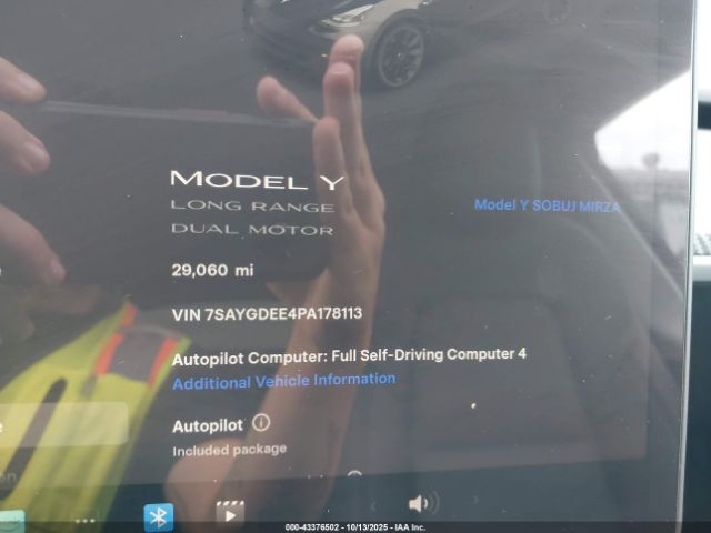 2023 TESLA MODEL Y 7SAYGDEE4PA178113 Photo 6