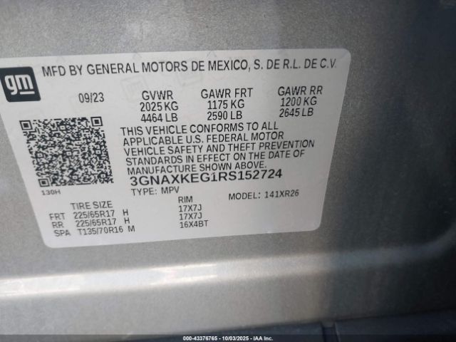 2024 CHEVROLET EQUINOX 3GNAXKEG1RS152724 Photo 8