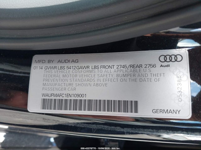 2014 AUDI A6 WAUFMAFC1EN109001 Photo 8