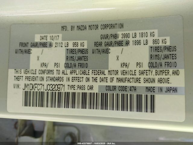2018 MAZDA CX-3 JM1DKFC71J0320971 Photo 8