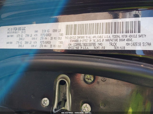 RAM 2016 2016 1C6RR6LT8GS159795 Image 9