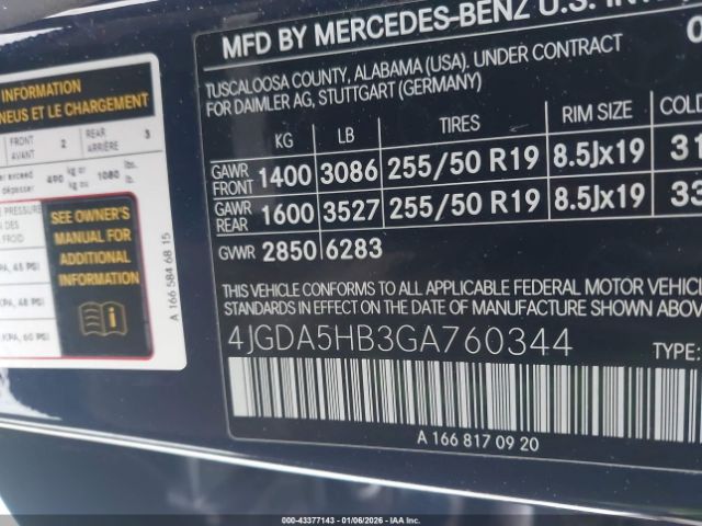 2016 MERCEDES-BENZ GLE 350 4JGDA5HB3GA760344 Photo 8