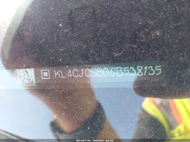 Buick luv - vvt, alum gme e85 max 2016 KL4CJCSB0GB538135 Image 9