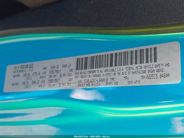 2017 JEEP WRANGLER UNLIMITED 1C4BJWDG1HL600018 Photo 8