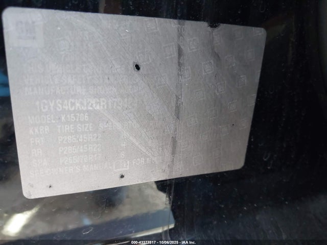 2016 CADILLAC ESCALADE 1GYS4CKJ2GR179484 Photo 8