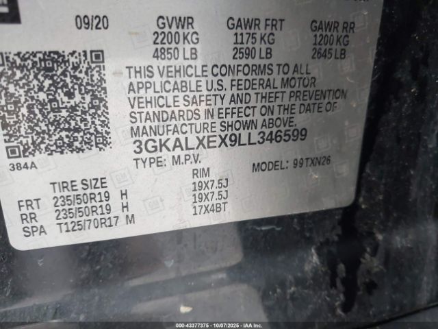 2020 GMC TERRAIN 3GKALXEX9LL346599 Photo 8