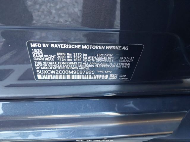 2021 BMW X7 5UXCW2C00M9E87920 Photo 8