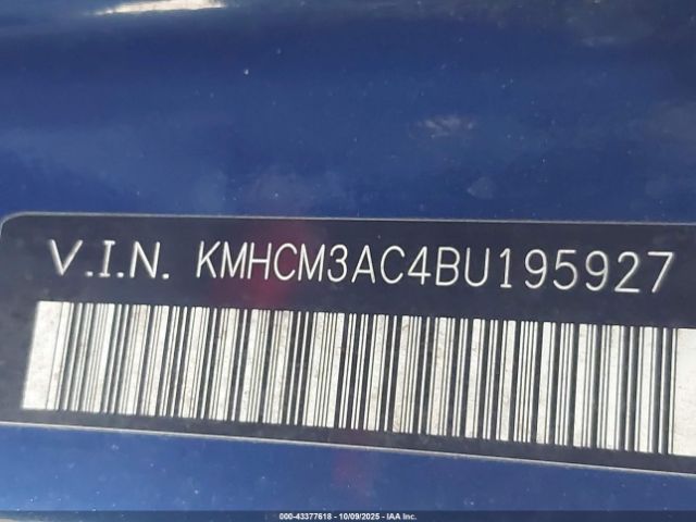 2011 HYUNDAI ACCENT KMHCM3AC4BU195927 Photo 8