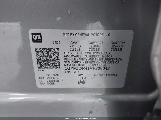 2024 CADILLAC XT4 1GYFZDR41RF206042 Photo 8