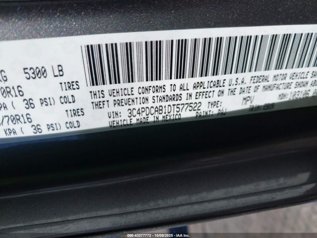 2013 DODGE JOURNEY 3C4PDCAB1DT577522 Photo 8