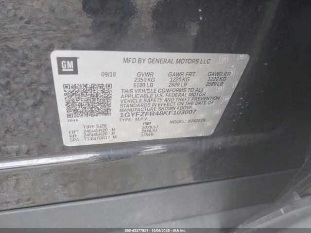 2019 CADILLAC XT4 1GYFZFR48KF103007 Photo 8