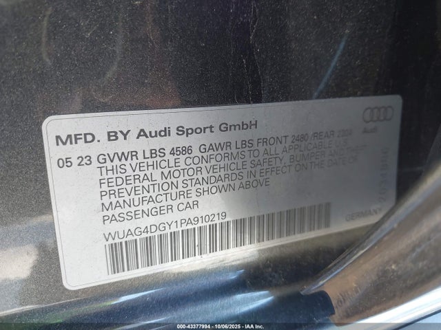 2023 AUDI RS 3 WUAG4DGY1PA910219 Photo 8