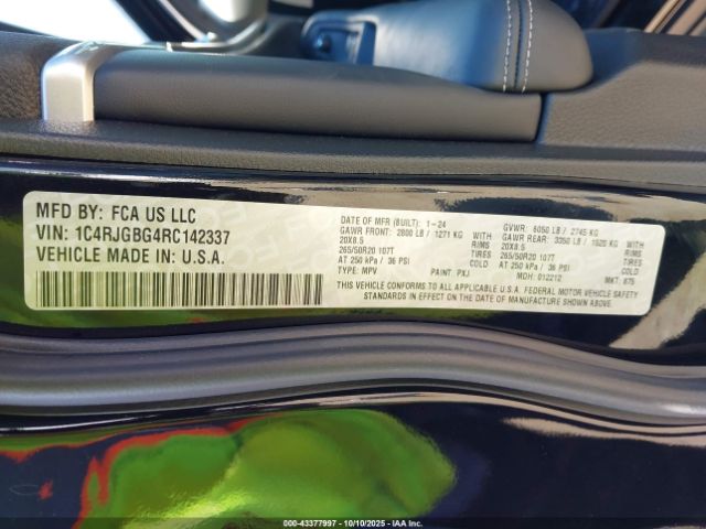 2024 JEEP GRAND CHEROKEE 1C4RJGBG4RC142337 Photo 8