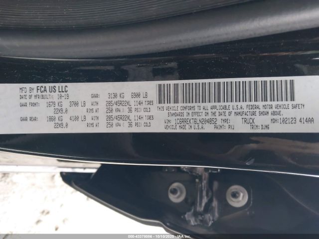 2020 RAM 1500 1C6RREKT6LN204852 Photo 8