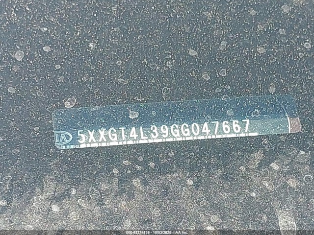 5XXGT4L39GG047667 KIA t-gdi theta ii