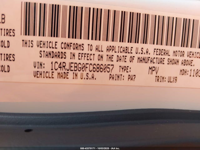 Jeep Grand Cherokee 2015 1C4RJEBG0FC686057 Image 9