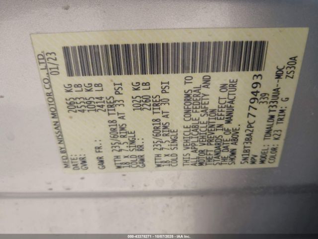 2023 NISSAN ROGUE 5N1BT3BA2PC779493 Photo 8