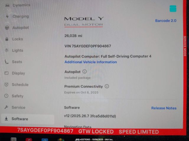 2023 TESLA MODEL Y 7SAYGDEF0PF904867 Photo 6