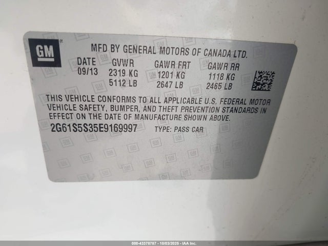 2014 CADILLAC XTS 2G61S5S35E9169997 Photo 8