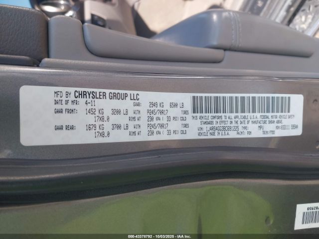 2011 JEEP GRAND CHEROKEE 1J4RS4GG3BC691225 Photo 8