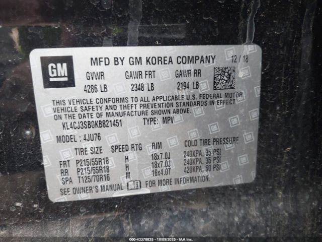 2019 BUICK ENCORE KL4CJ3SB0KB821451 Photo 8