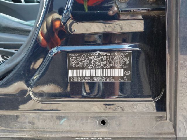 2009 LEXUS IS 250 JTHBK262X95100032 Photo 8