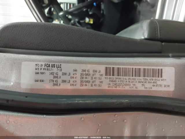 2018 DODGE DURANGO 1C4RDJDG7JC489490 Photo 8