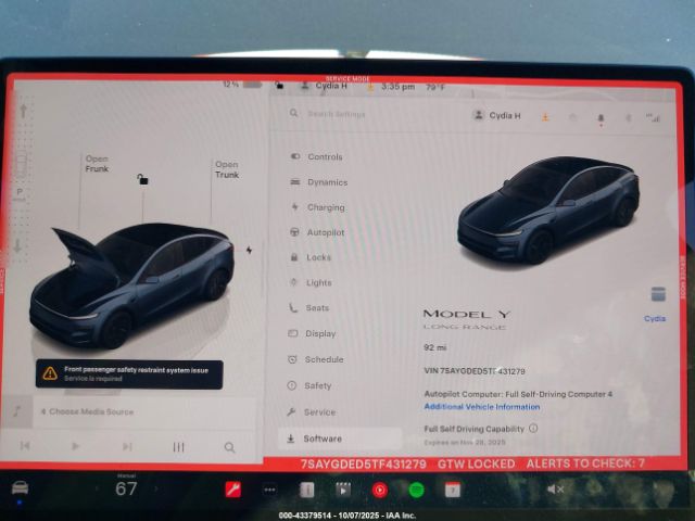 2026 TESLA MODEL Y 7SAYGDED5TF431279 Photo 6