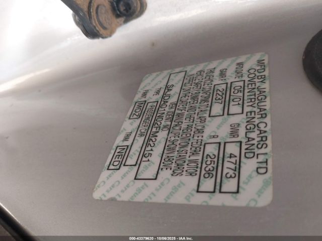 2002 JAGUAR S-TYPE SAJDA01N02FM22151 Photo 8