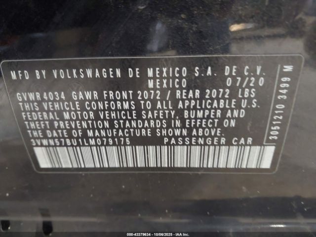 2020 VOLKSWAGEN JETTA 3VWN57BU1LM079175 Photo 8