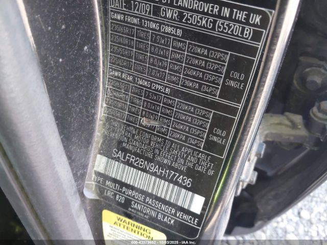2010 LAND ROVER LR2 SALFR2BN9AH177436 Photo 8