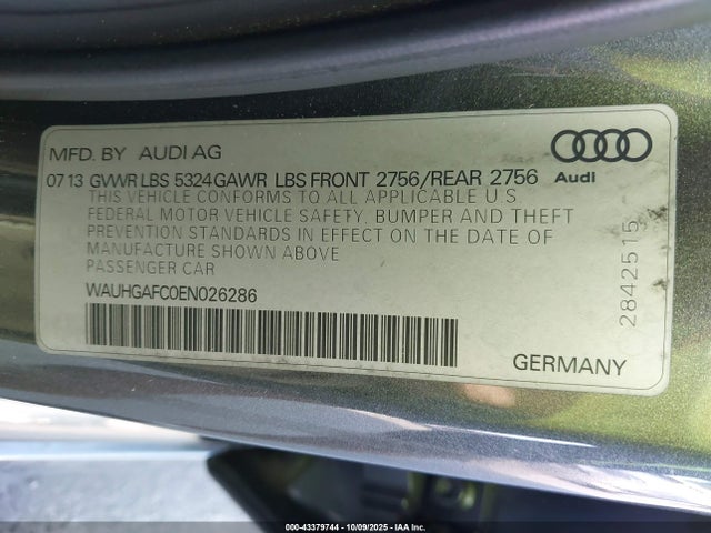 2014 AUDI A6 WAUHGAFC0EN026286 Photo 8