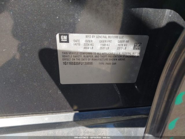 2015 CHEVROLET IMPALA 1G1165S35FU139896 Photo 8