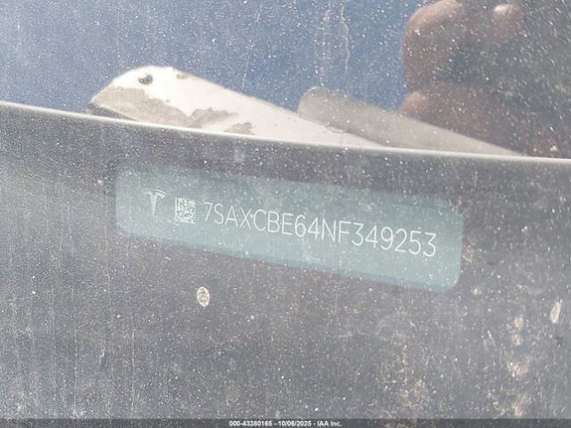 2022 TESLA MODEL X 7SAXCBE64NF349253 Photo 8