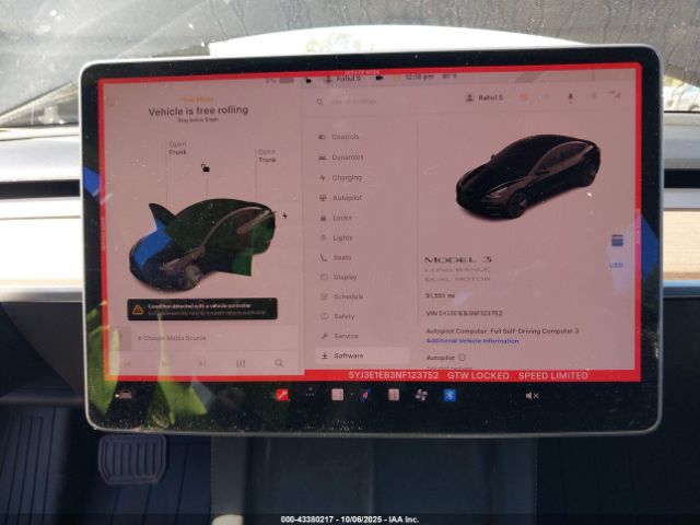 2022 TESLA MODEL 3 5YJ3E1EB3NF123752 Photo 6