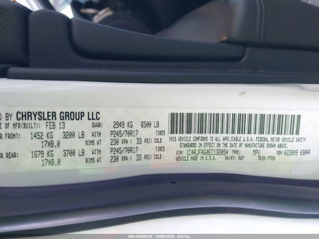 2014 JEEP GRAND CHEROKEE 1C4RJFAG0EC132054 Photo 8