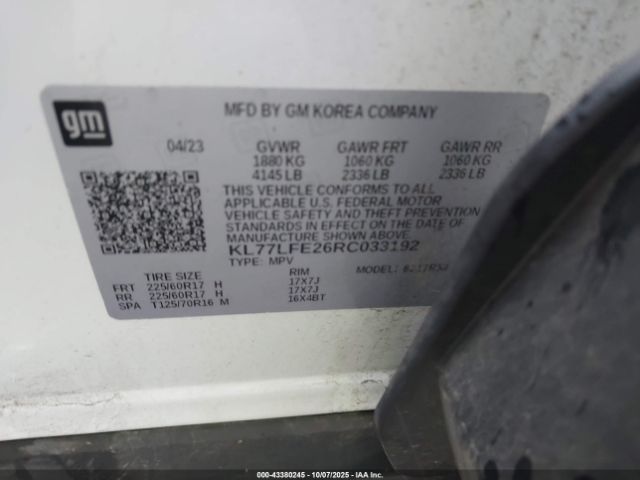 2024 CHEVROLET TRAX KL77LFE26RC033192 Photo 8