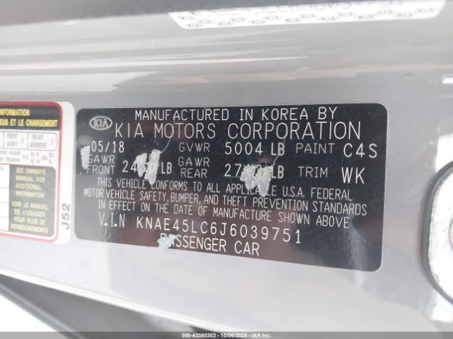 2018 KIA STINGER KNAE45LC6J6039751 Photo 8