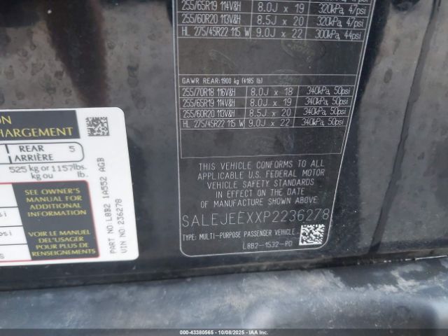 2023 LAND ROVER DEFENDER SALEJEEXXP2236278 Photo 8