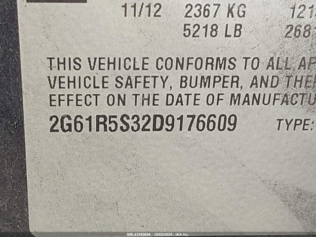 2013 CADILLAC XTS 2G61R5S32D9176609 Photo 8