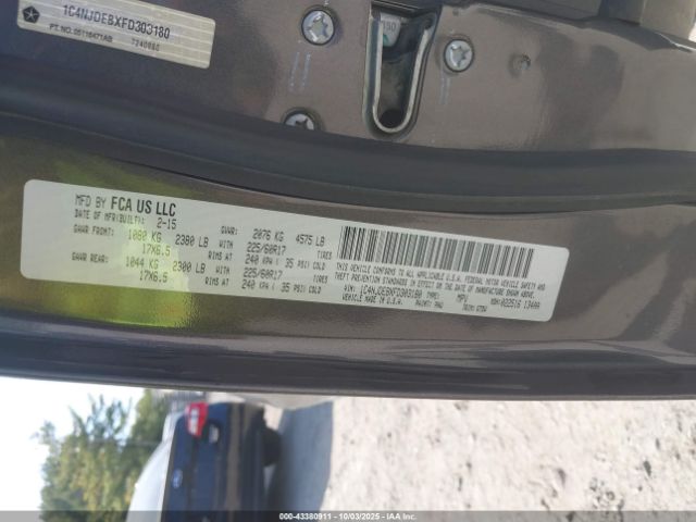 2015 JEEP COMPASS 1C4NJDEBXFD303180 Photo 8