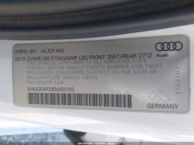 2014 AUDI A6 WAUGFAFC9EN050102 Photo 8